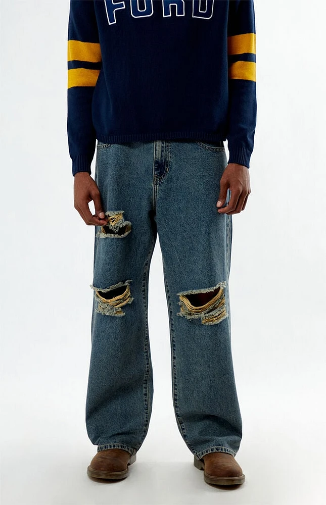 FORD Ripped Baggy Jeans