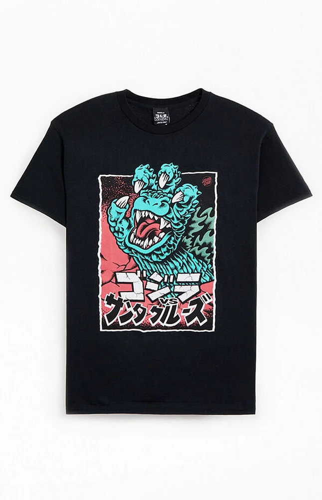 Santa Cruz Godzilla Hand Front T-Shirt