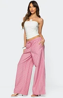 Edikted Maggy Striped Wide Leg Pants