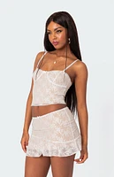 Edikted Maria Lace Cupped Tank Top