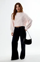 Glamorous Cable Knit Cropped Sweater