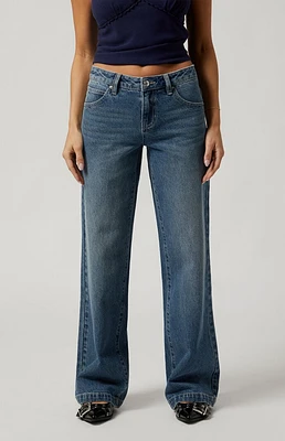 PacSun Casey Low Rise Baggy Jeans Indigo