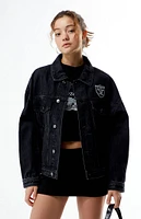 NFL Wild Collective x PacSun Las Vegas Raiders Denim Jacket