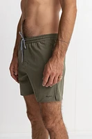 Rhythm Olive Classic Swim Trunks
