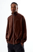 Puma Brown Velour T7 Track Jacket