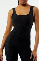 FABLETICS Active HeatherFlex Kick Flare Jumpsuit