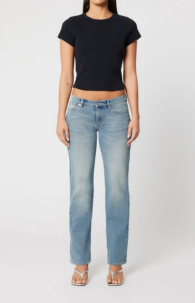 ABRAND Arina 99 Low Rise Straight Leg Jeans