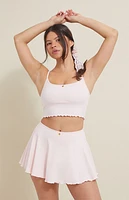 PAC 1980 WHISPER Active Pink Charmed Mini Skort