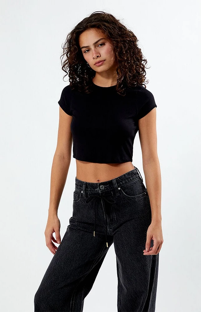 PS Basics by Pacsun Queen Cropped T-Shirt