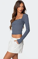 Edikted Alex Striped Top