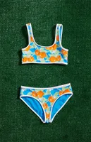 PacSun Kids Blue Clementine Bikini Top & Bottom Set