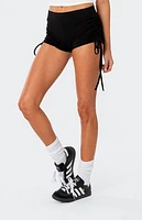 Edikted Tau Side Tie Micro Shorts