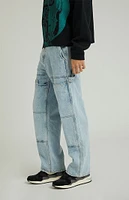 PacSun Light Indigo Baggy Carpenter Jeans