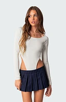 Edikted Soma High Cut Ribbed Bodysuit