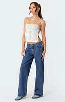 Raelynn Washed Low Rise Jeans