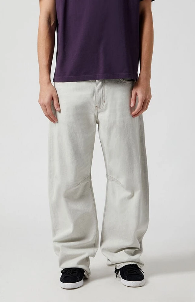 Pacsun Gray Baggy Barrel Jeans