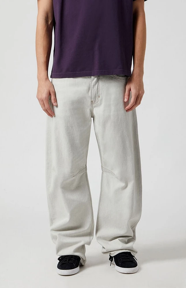 PacSun Gray Baggy Barrel Jeans