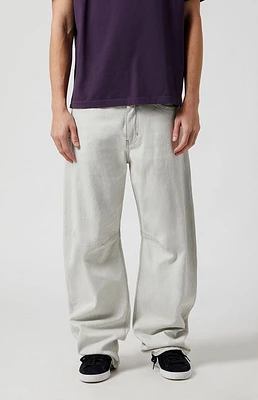 PacSun Gray Baggy Barrel Jeans