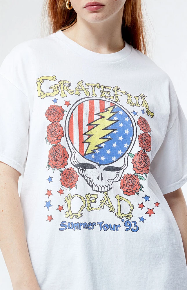 Junk Food Grateful Dead Skull Flag T-Shirt