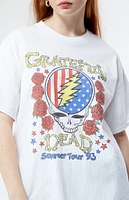 Junk Food Grateful Dead Skull Flag T-Shirt