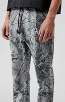 PacSun Gray Camo Straight Leg Sweatpants