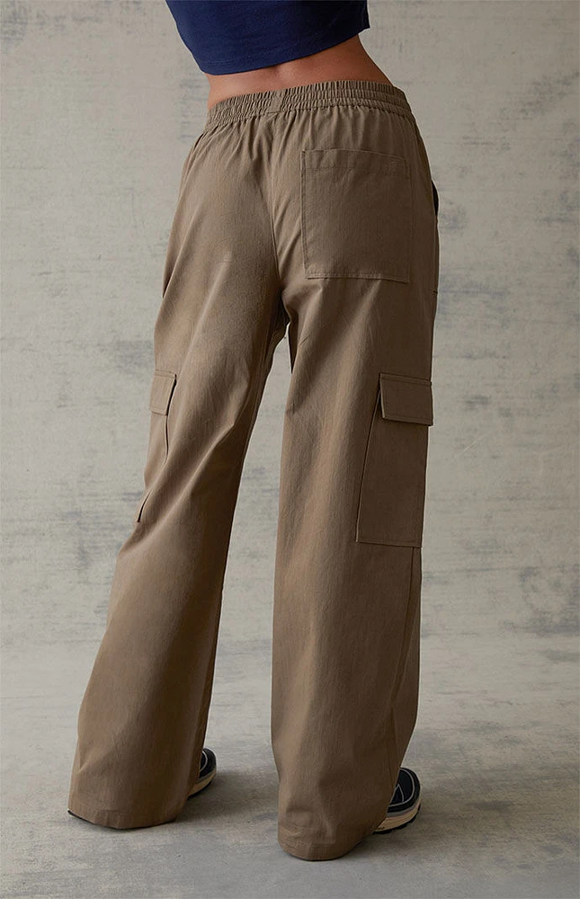 Canvas Pull-On Cargo Pants