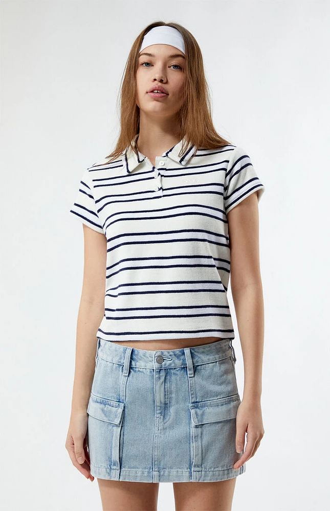 Obey Sol Striped Polo Shirt