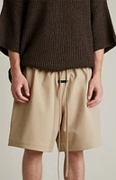 Fear of God Essentials Desert Sand Bonded Nylon Soccer Shorts