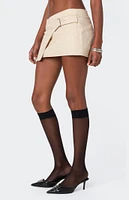 Edikted Belted Mini Wrap Skirt