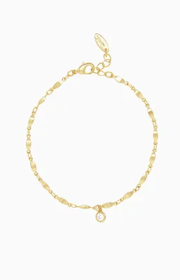 Day Dreamer Anklet With Crystal Charm