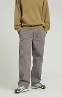 Pacsun Stretch Gray Baggy Cargo Pants