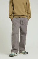 PacSun Stretch Gray Baggy Cargo Pants