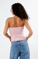 LA Hearts Florence Fold-Over Sweater Tube Top