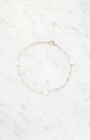 John Galt Gold Heart Charm Bracelet