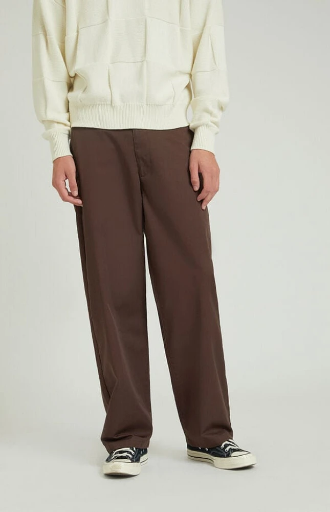 Pacsun Brown Baggy Chino Pants