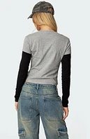 Edikted Lucine Layered Long Sleeve T-Shirt