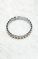 LA Hearts Two Tone Bracelet