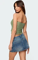 Edikted Liri Layered Lace Tube Top