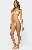 Edikted Anna Textured String Bikini Bottom