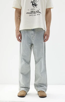 PacSun Light Indigo Baggy Cargo Jeans