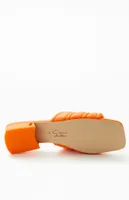 CIRCUS NY Women's Orange Joana Slide Sandals