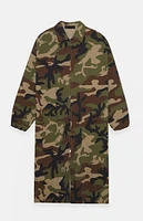 Fear of God Essentials Woodland Camo Nylon Trench Jacket