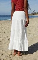 John Galt White Nadia Maxi Skirt