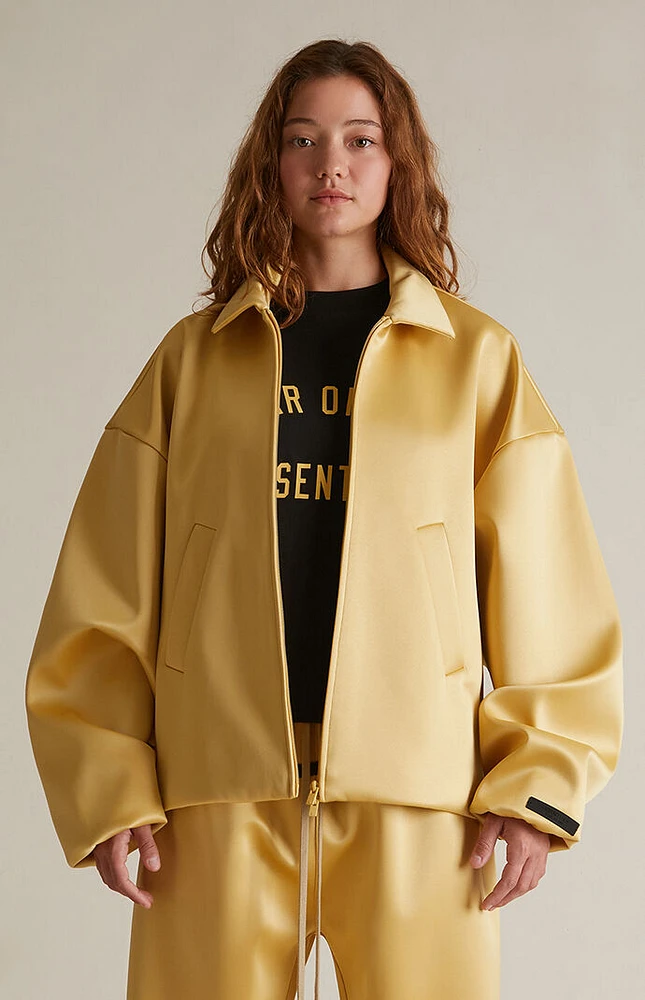 Fear of God Essentials Women's Amber Satin Bomber Jacket