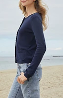 John Galt Navy Pocket Cardigan