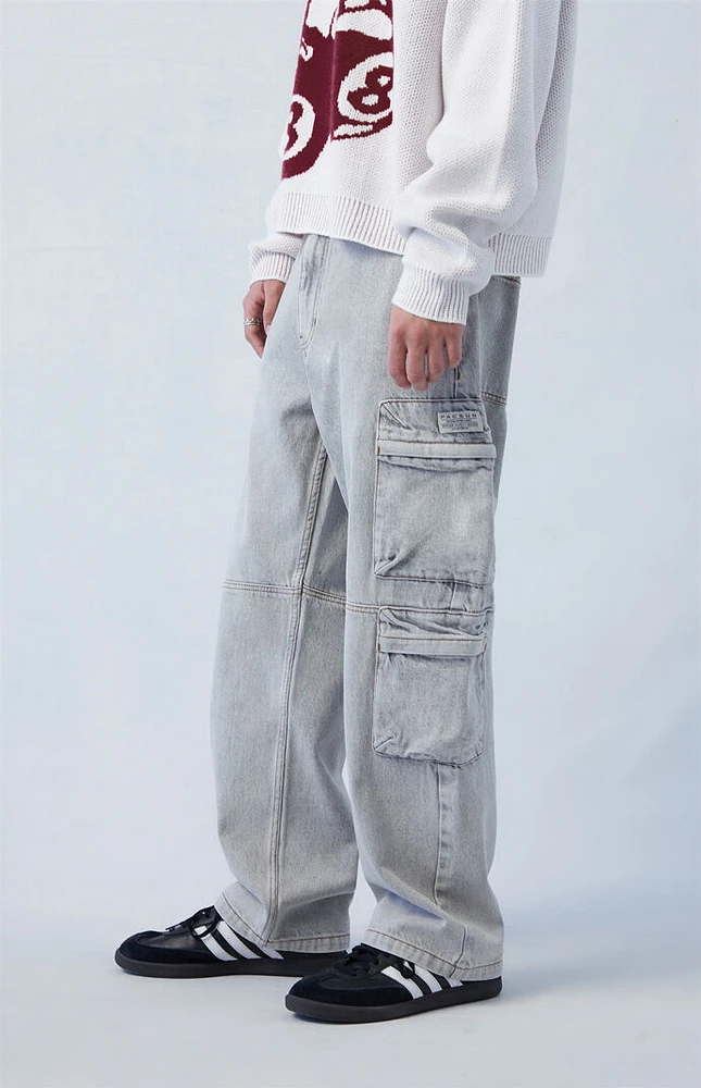 PacSun Eco Gray Baggy Cargo Jeans
