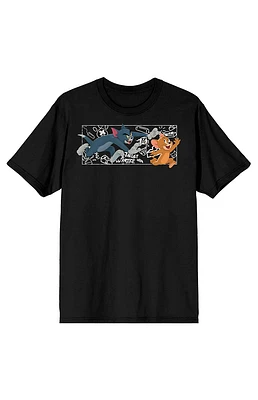 Tom & Jerry Chalk Art T-Shirt