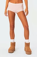 Edikted Mariana Pointelle Micro Shorts