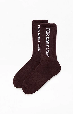 Bricks & Wood For Daily Use Crew Socks