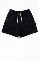 PacSun Black Carpenter Baggy Sweat Shorts